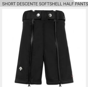 Descente softshell training Ski Shorts Winter snowpants Half pants Y 12 W XS/S